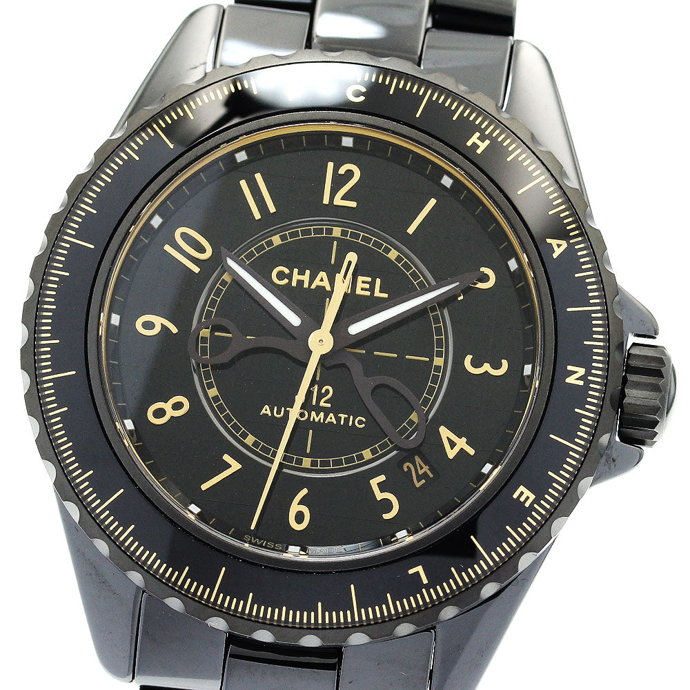 CHANEL J12 Couture 38MM H9762 Black ceramic Automatic Men's Watch_864798
