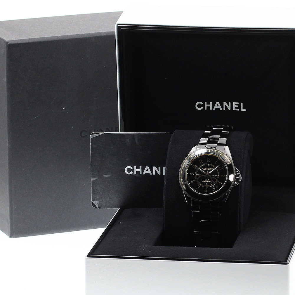 CHANEL J12 Couture 38MM H9762 Black ceramic Automatic Men's Watch_864798