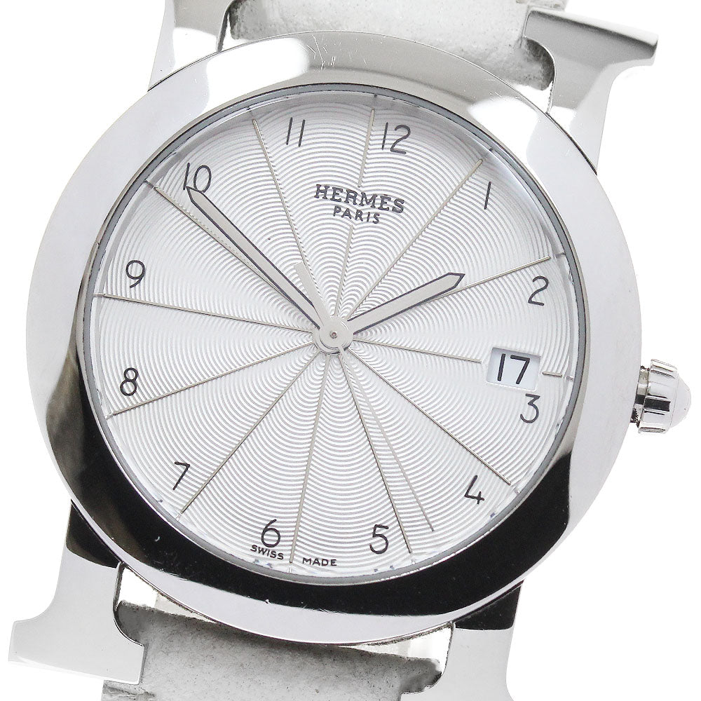 HERMES H watch Rondo HR1.510 Date Silver Dial Quartz Ladies Watch_864799