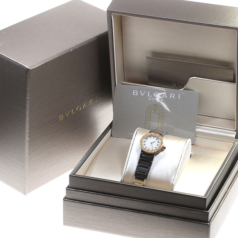 BVLGARI BVLGARIBVLGARI BBP23SG/102970 12P diamond White shell Dial Quartz Ladies Watch_864849