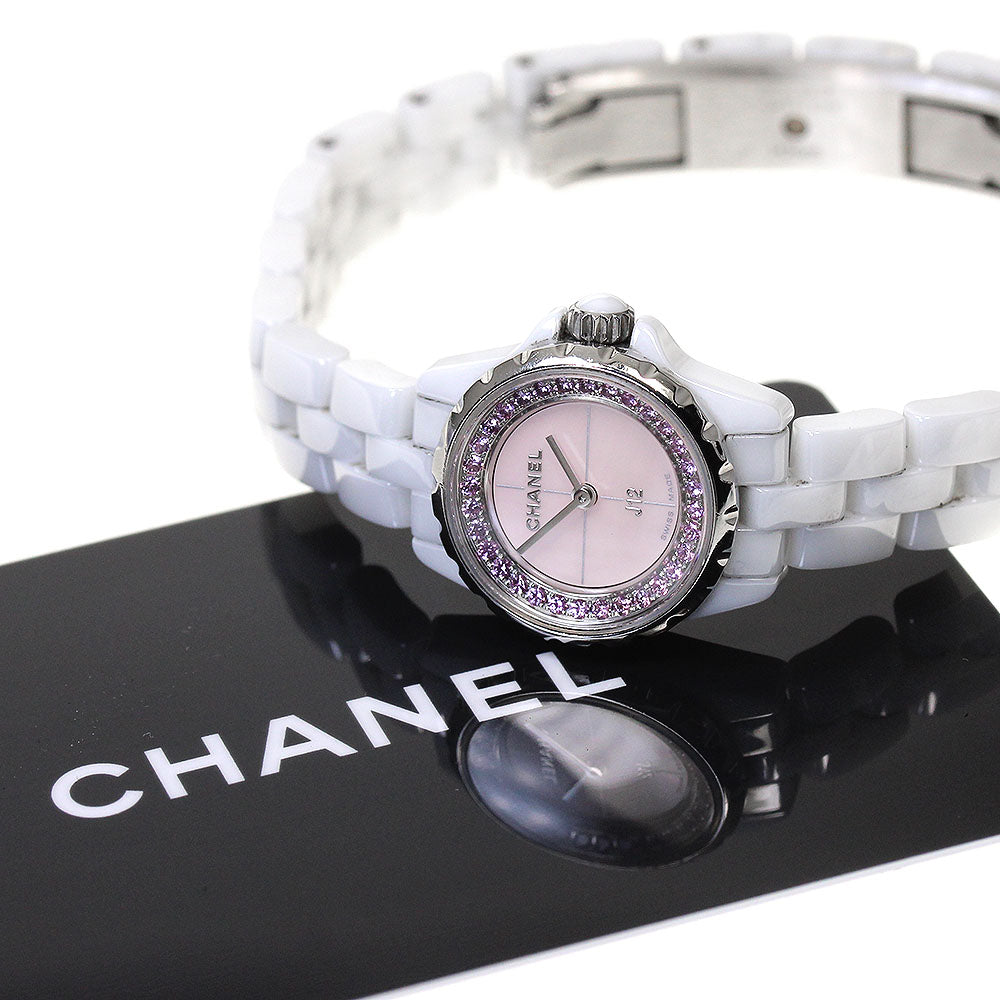 CHANEL J12 XS H5512 Pink sapphire, white ceramic, limited to 1200 pieces Pink shell Dial Quartz Ladies Watch_864850