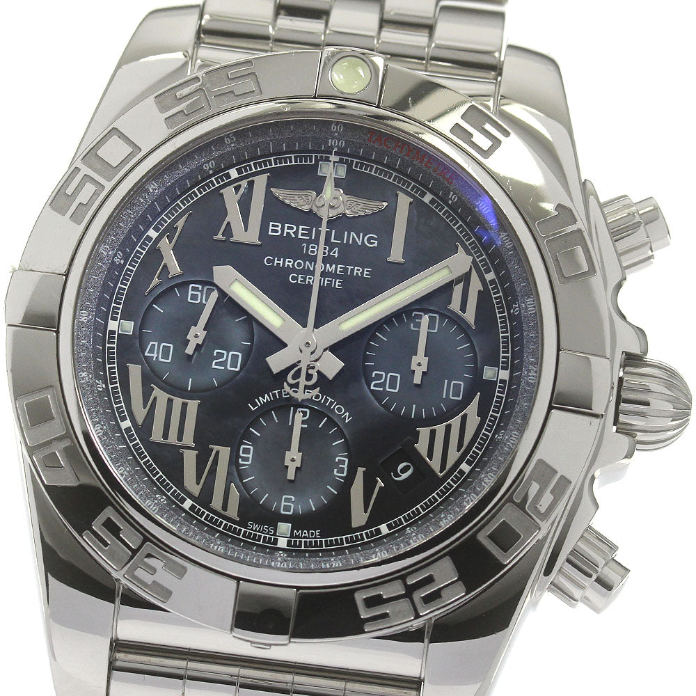 BREITLING Chronomat44 Japan limited edition 500 pieces AB0111 Date Blue shell Dial Automatic Men's Watch_864866
