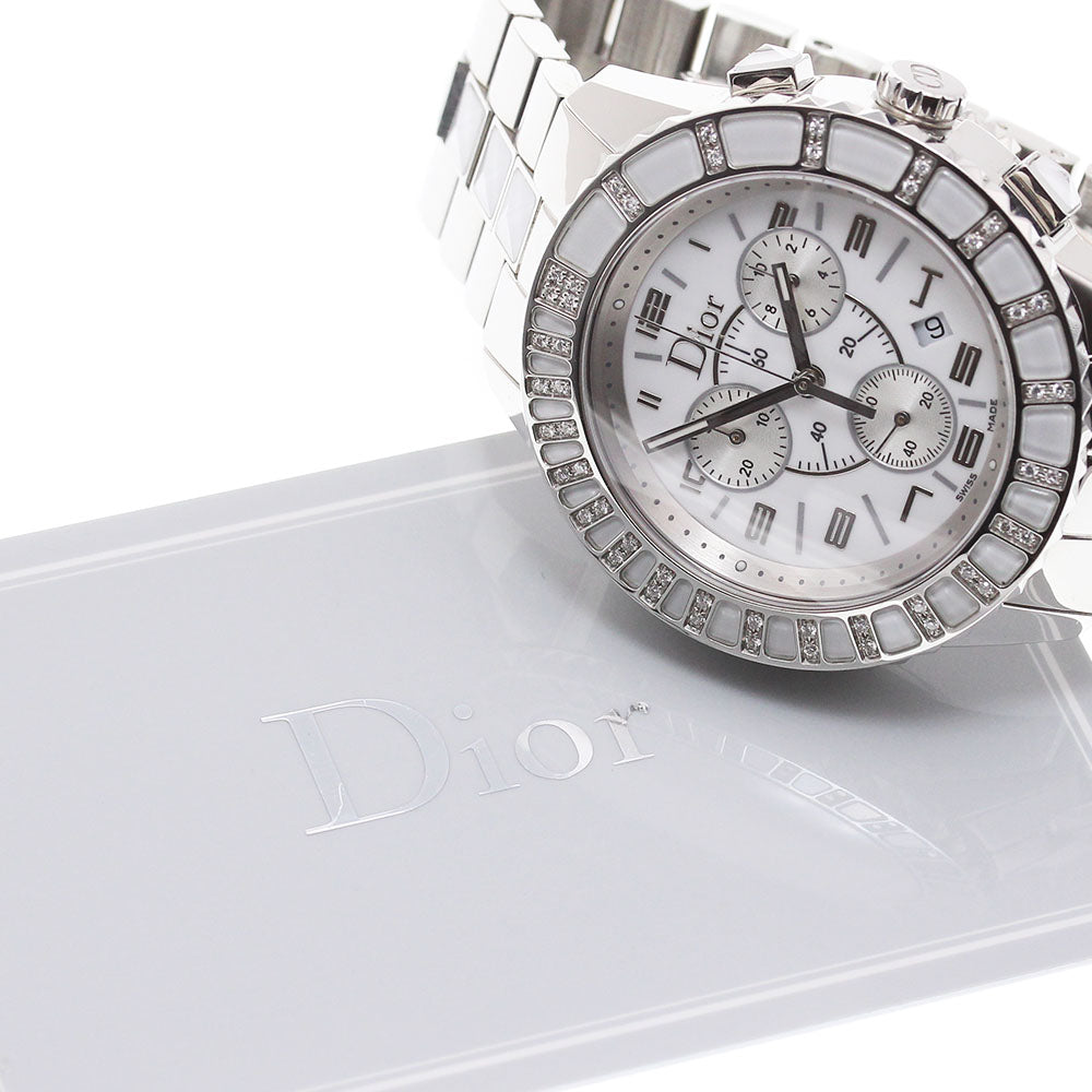 Dior crystal CD114311-V diamond bezel chronograph Quartz Men's Watch_864909
