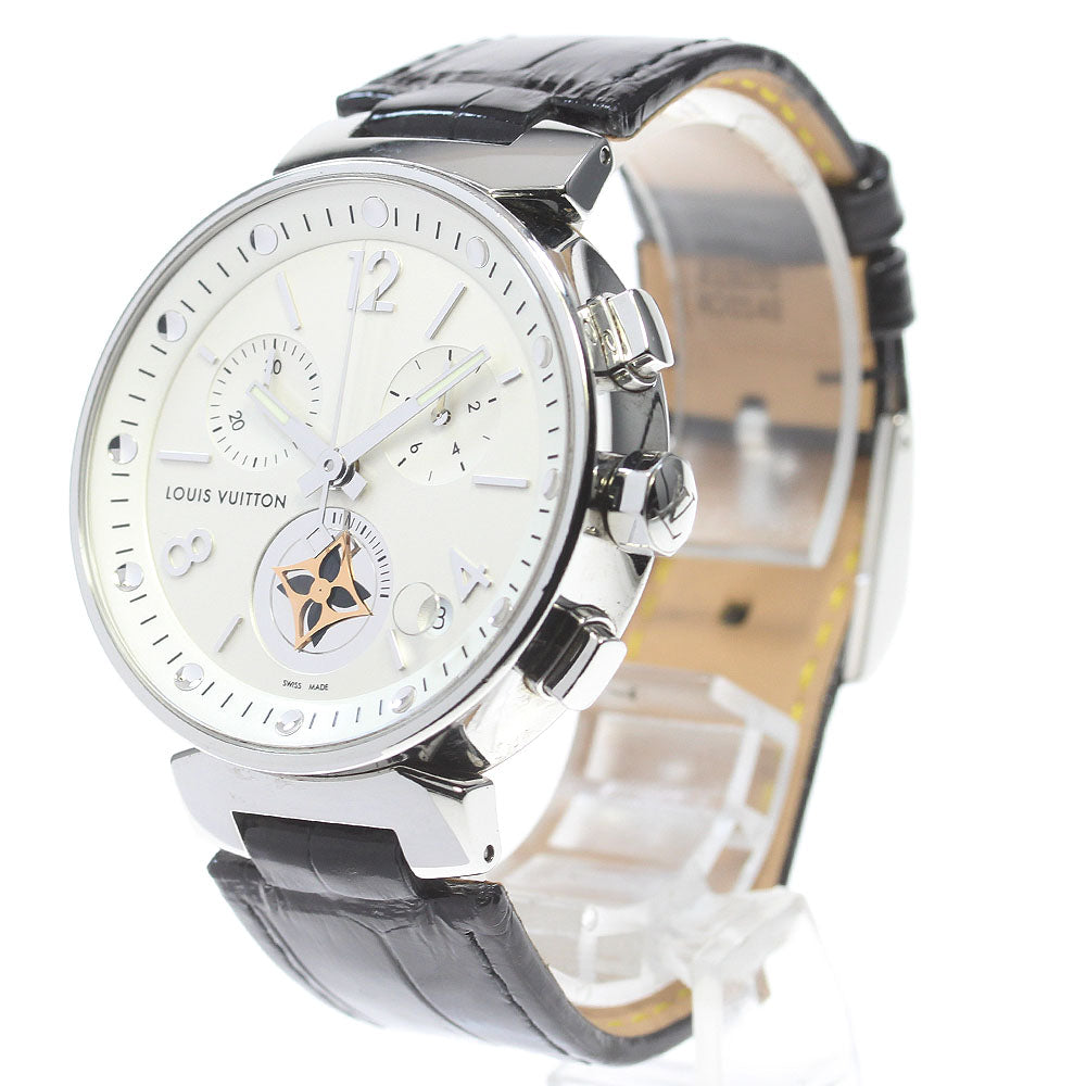 LOUIS VUITTON Tambour Moonstar GM Q8D10 Chronograph Quartz Men's Watch_864916