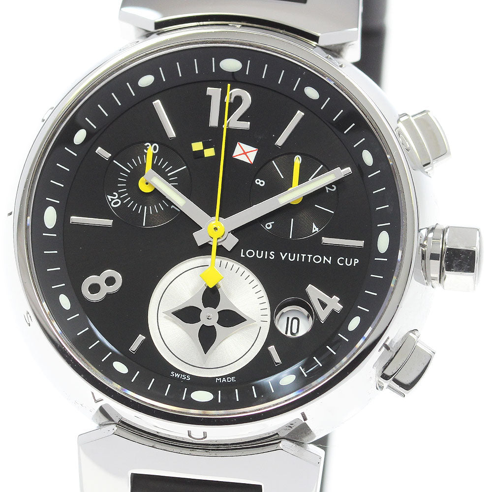 LOUIS VUITTON Tambour Lovely Cup MM Q132G Chronograph Quartz Boy's_864924
