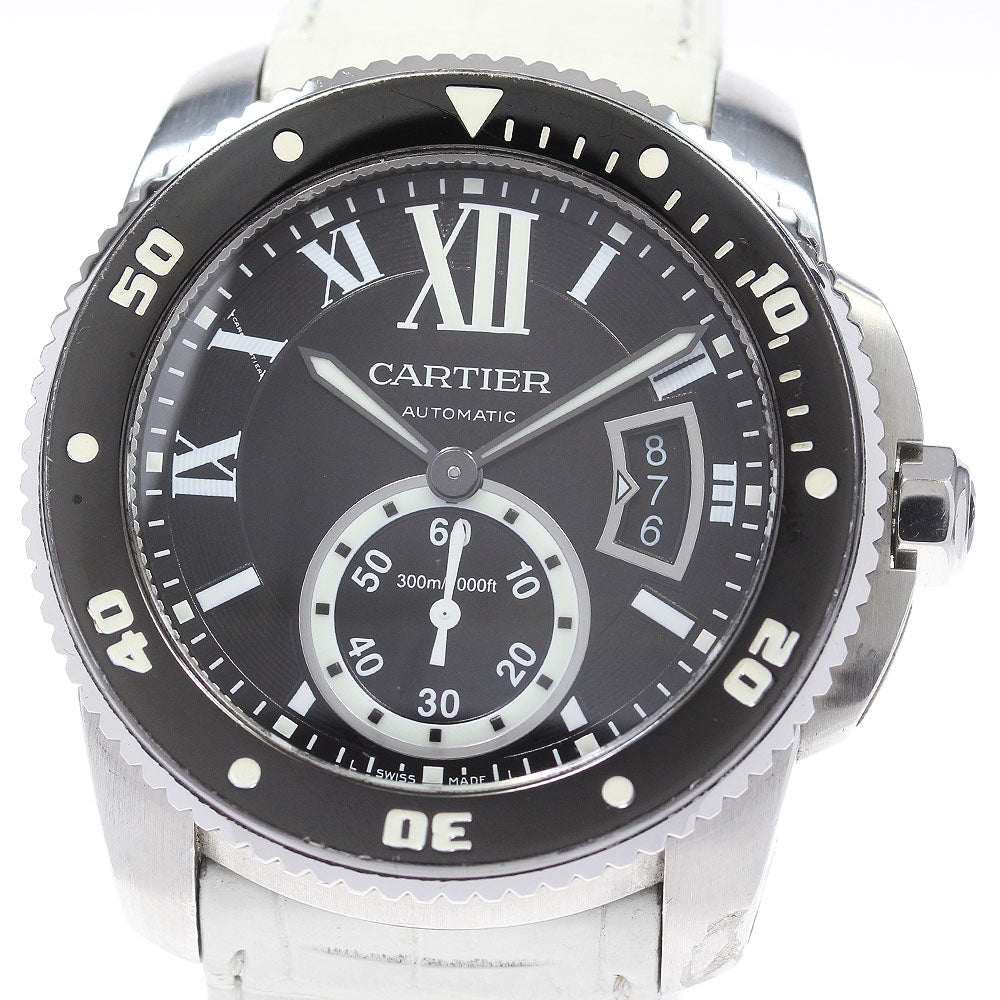 CARTIER Caliber de Cartier Diver W7100056 Small seconds black Dial Automatic Men's Watch_864930