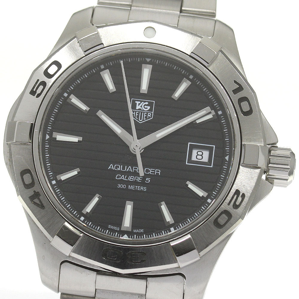 TAG HEUER Aquaracer WAP2010 Date black Dial Automatic Men's Watch_864945