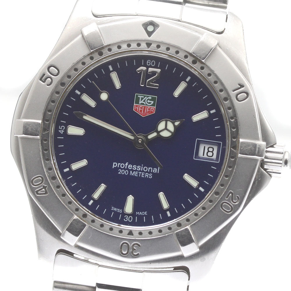 TAG HEUER Professional 200M WK1113-0 Date blue Dial Quartz Men's Watch_865005