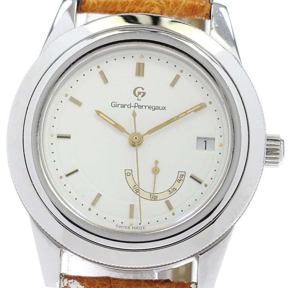 GIRARD PERREGAUX 1020 Date power reserve Silver Dial Automatic Men's Watch_865008