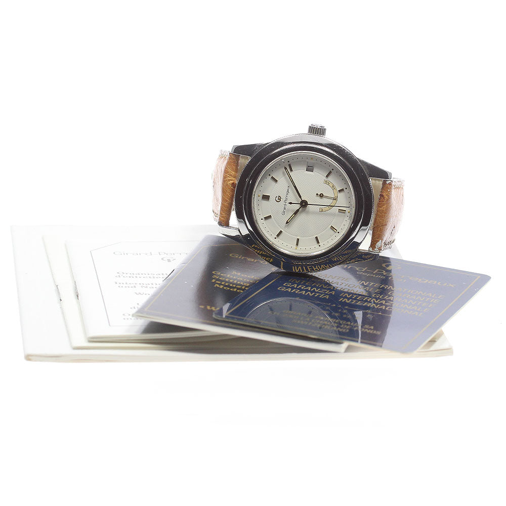 GIRARD PERREGAUX 1020 Date power reserve Silver Dial Automatic Men's Watch_865008