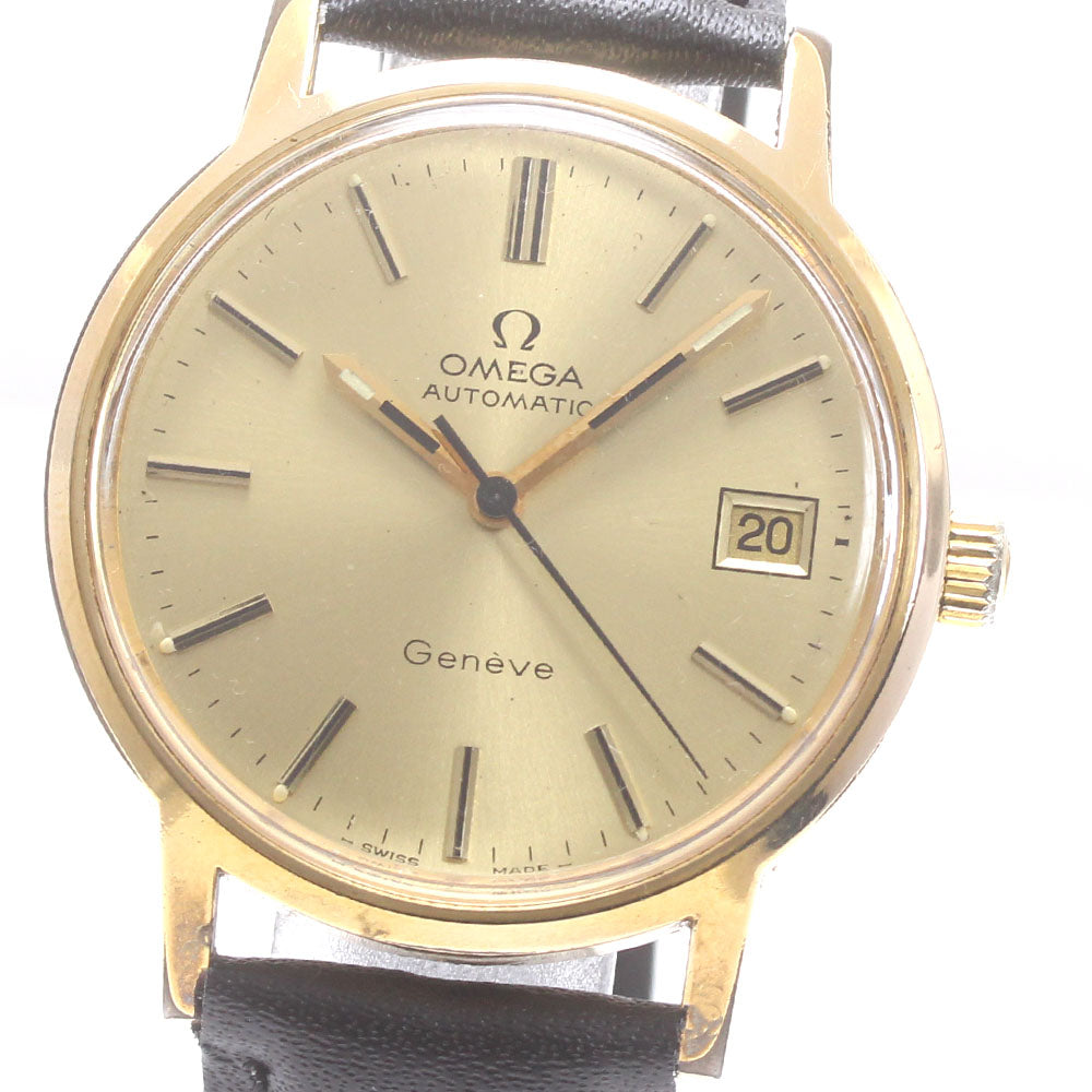 OMEGA Geneve 166.0163 Date Cal.1012 gold Dial Automatic Men's Watch_865024