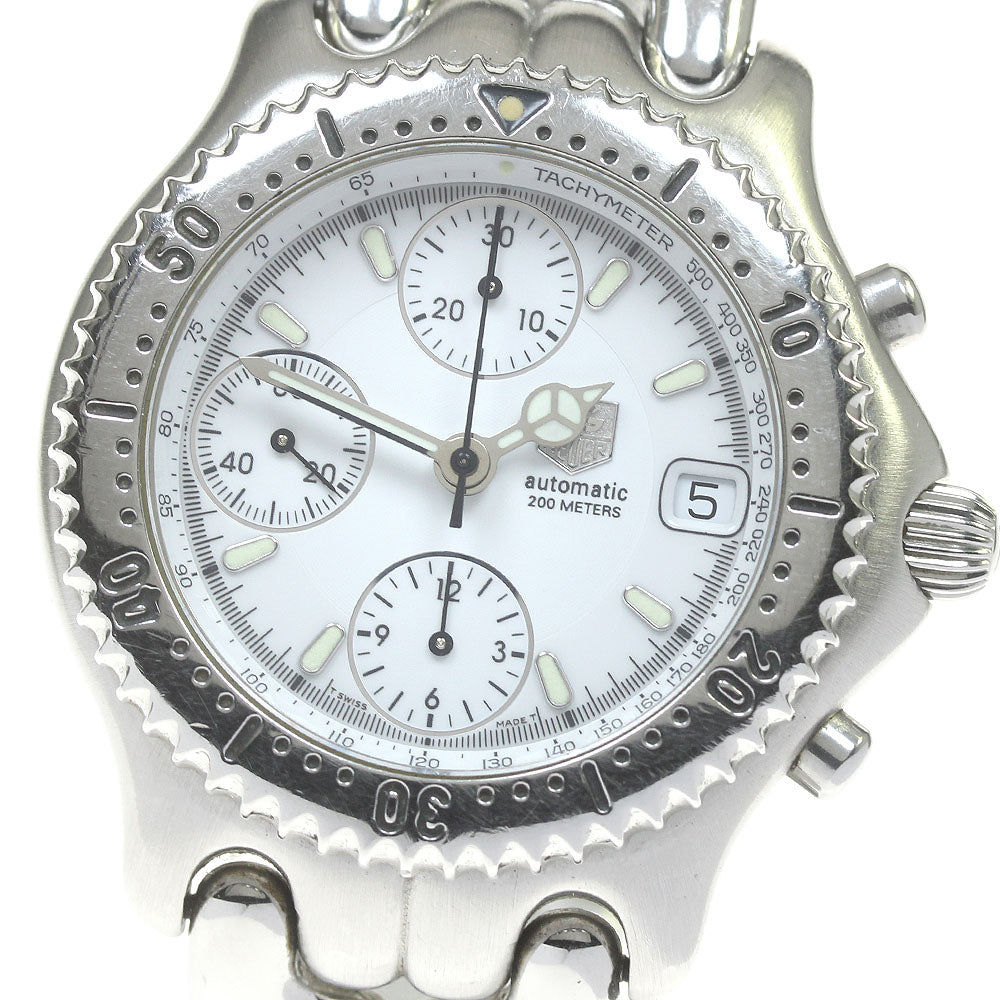 TAG HEUER S/el CG2110-R0 Chronograph White Dial Automatic Men's Watch_865026