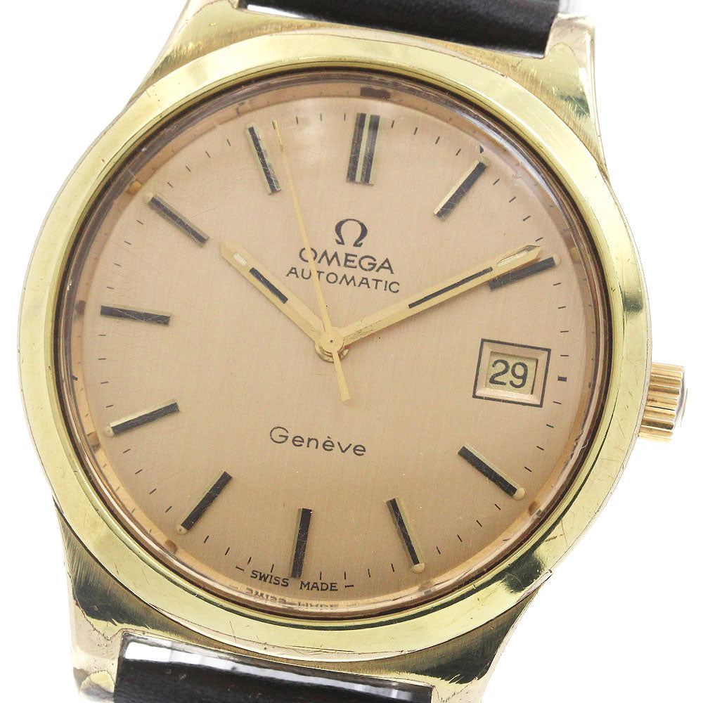 OMEGA Geneve 166.0168 Date cal.1012 gold Dial Automatic Men's Watch_865032