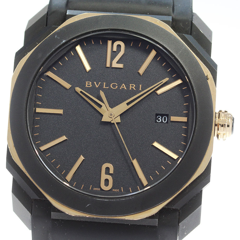 BVLGARI Octo BG0P41SG Date black Dial Automatic Men's Watch_865049