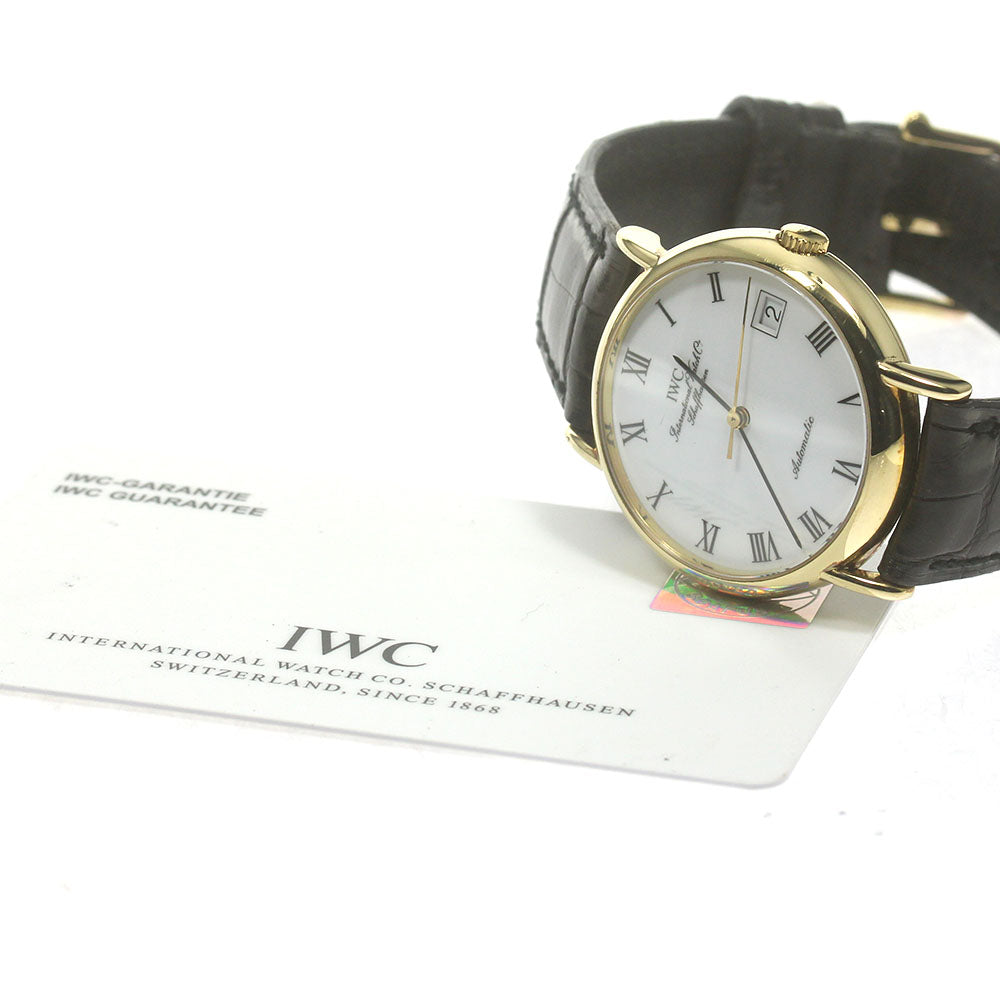 IWC SCHAFFHAUSEN Portofino IW351327 Date K18YG white Dial Automatic Men's Watch_865054