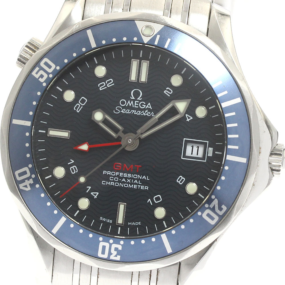 OMEGA Seamaster300 2535.80 GMT Navy Dial Automatic Men's Watch_865073