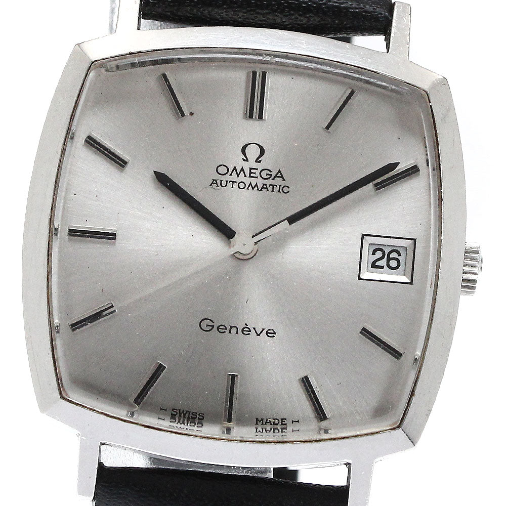 OMEGA Geneve 162.0052 Square Date cal.1012 Silver Dial Automatic Men's_865134