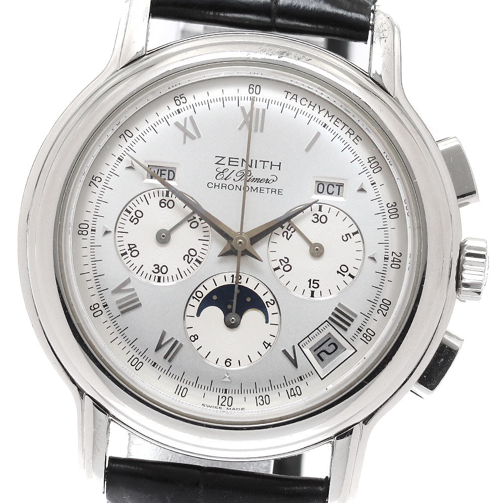 ZENITH Chronomaster 14/01.0240.410 Moon phase Triple calendar Silver Dial Automatic Men's Watch_865182