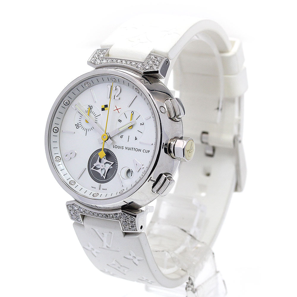LOUIS VUITTON Tambour Q11BF Chronograph Lovely Cup Quartz Men's Watch_865185