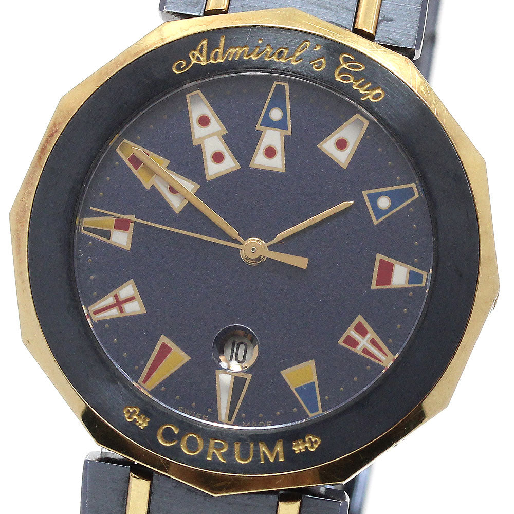 CORUM Admirals cup 99.810.31V-52 Date Navy Dial Quartz Men's Watch_865191