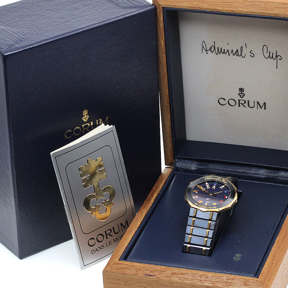 CORUM Admirals cup 99.810.31V-52 Date Navy Dial Quartz Men's Watch_865191