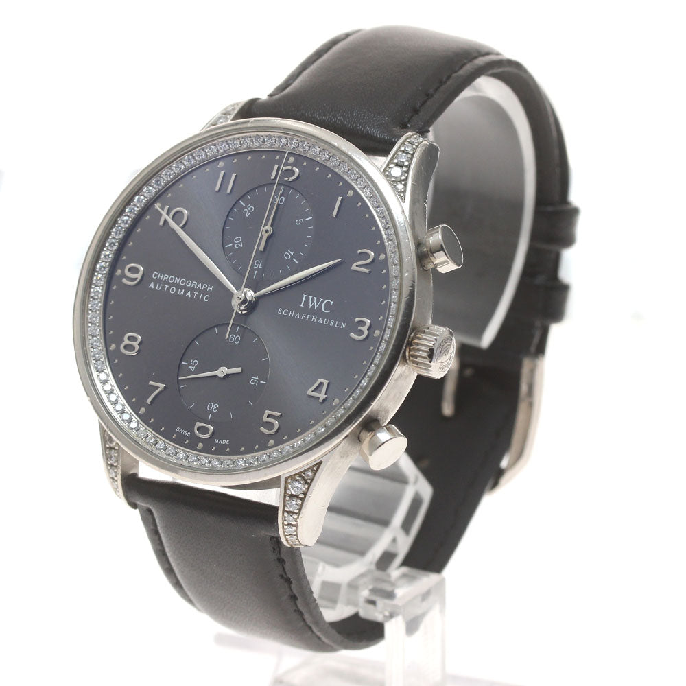 IWC SCHAFFHAUSEN Portuguese IW371474 K18WG Automatic Men's Watch_865197