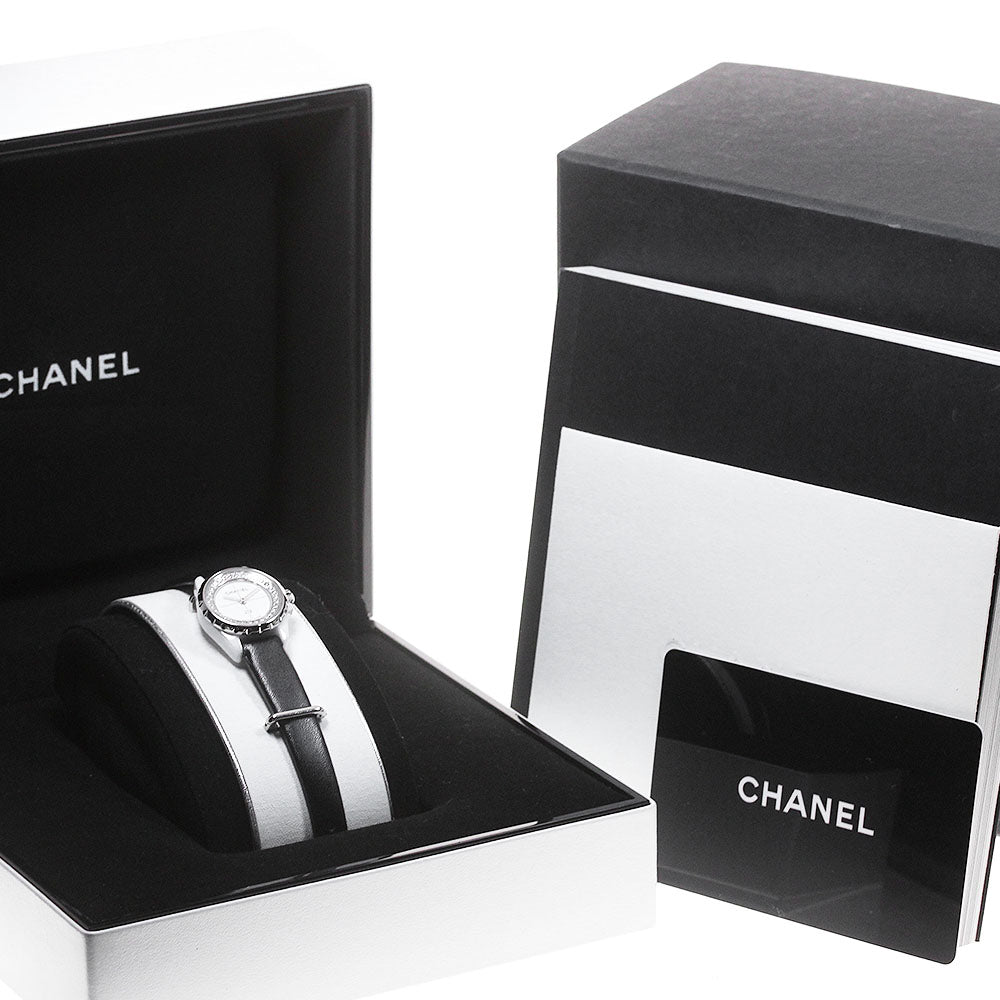 CHANEL J12 XS H4664 White Ceramic 19MM Diamond Quartz Ladies Watch_865204