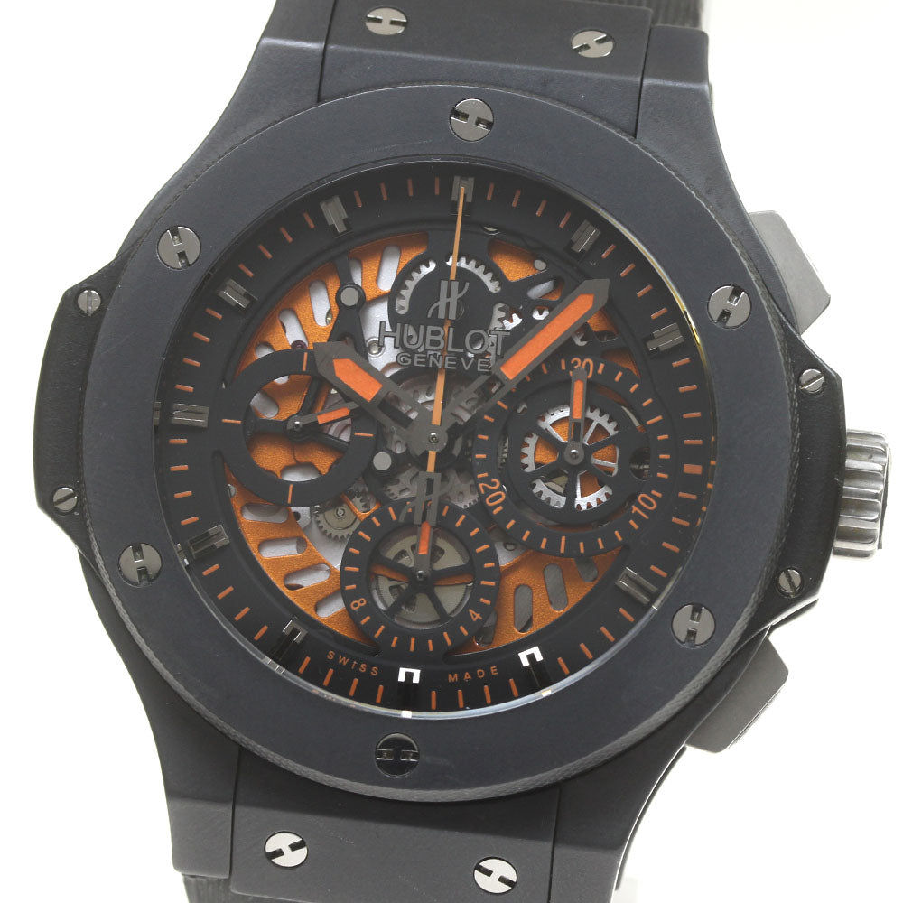 HUBLOT Aerovan All Black Orange 310.CI.1190.RX Automatic Men's Watch_865239