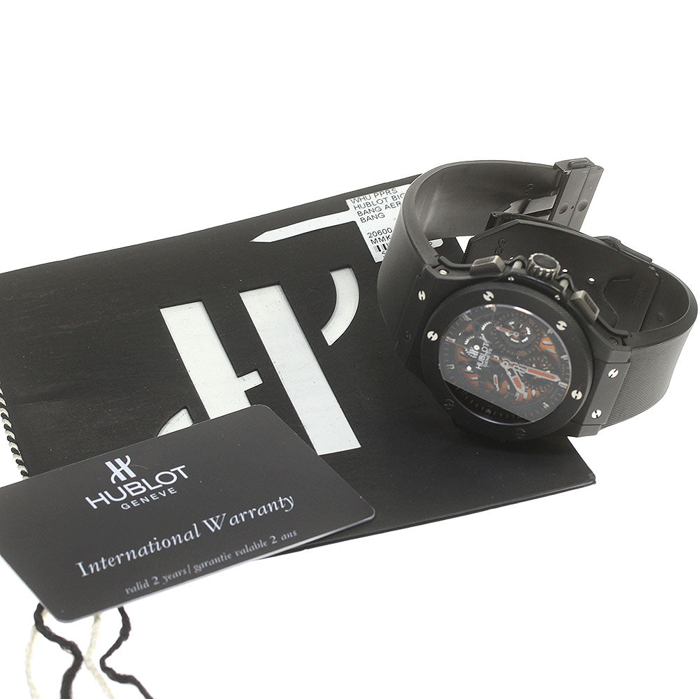 HUBLOT Aerovan All Black Orange 310.CI.1190.RX Automatic Men's Watch_865239