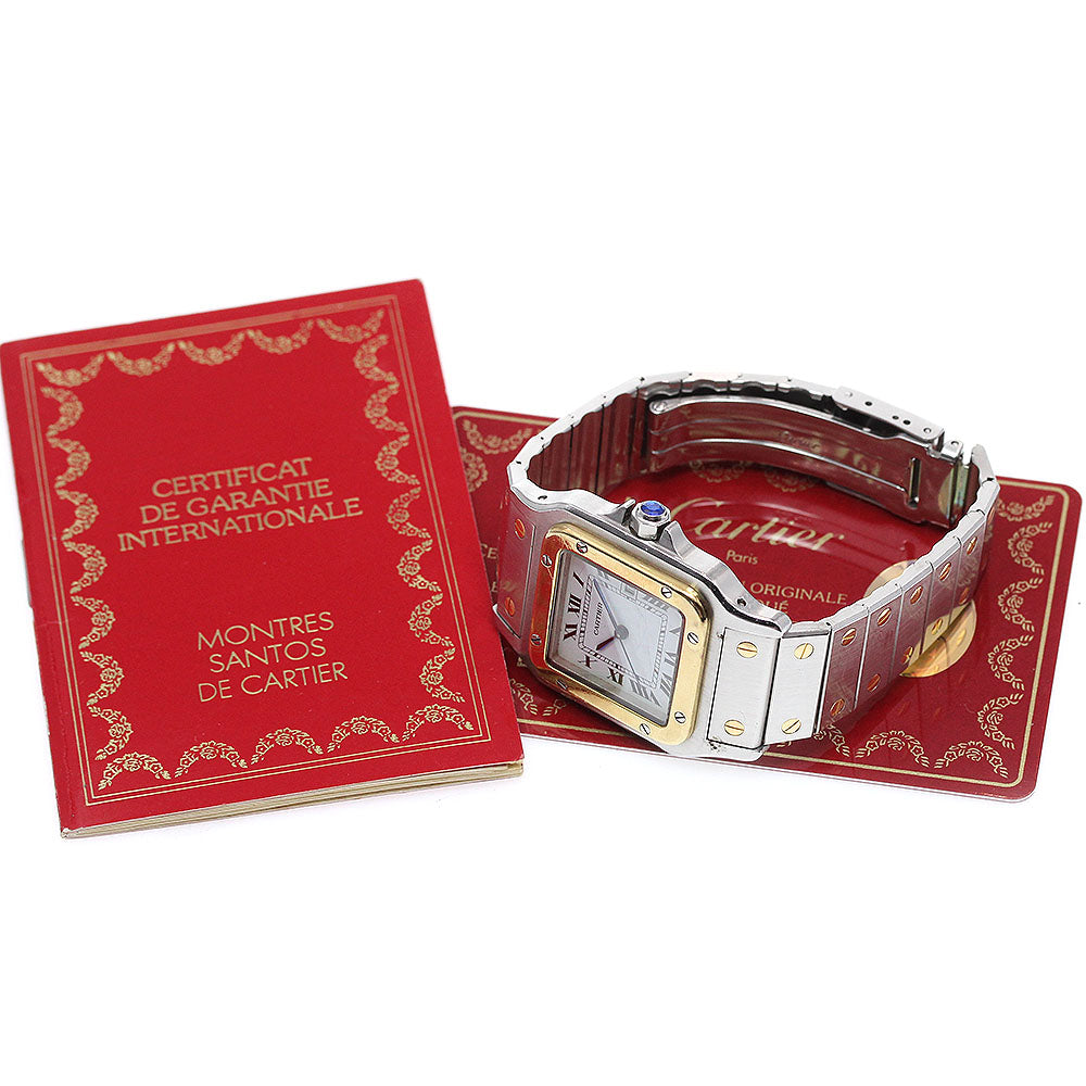 CARTIER Santos GalbeeLM 45168381 Date white Dial Automatic Men's Watch_865287
