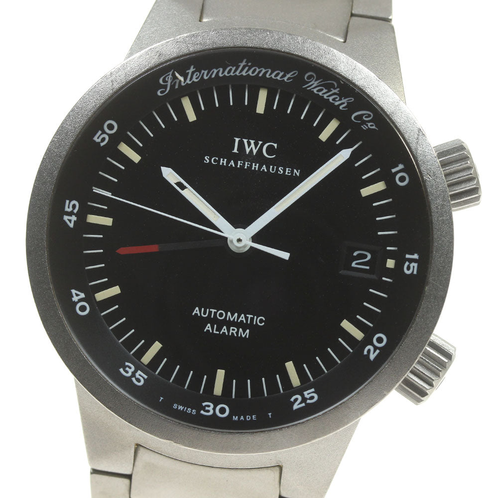 IWC SCHAFFHAUSEN GST alarm IW353701 Date black Dial Automatic Men's Watch_865334