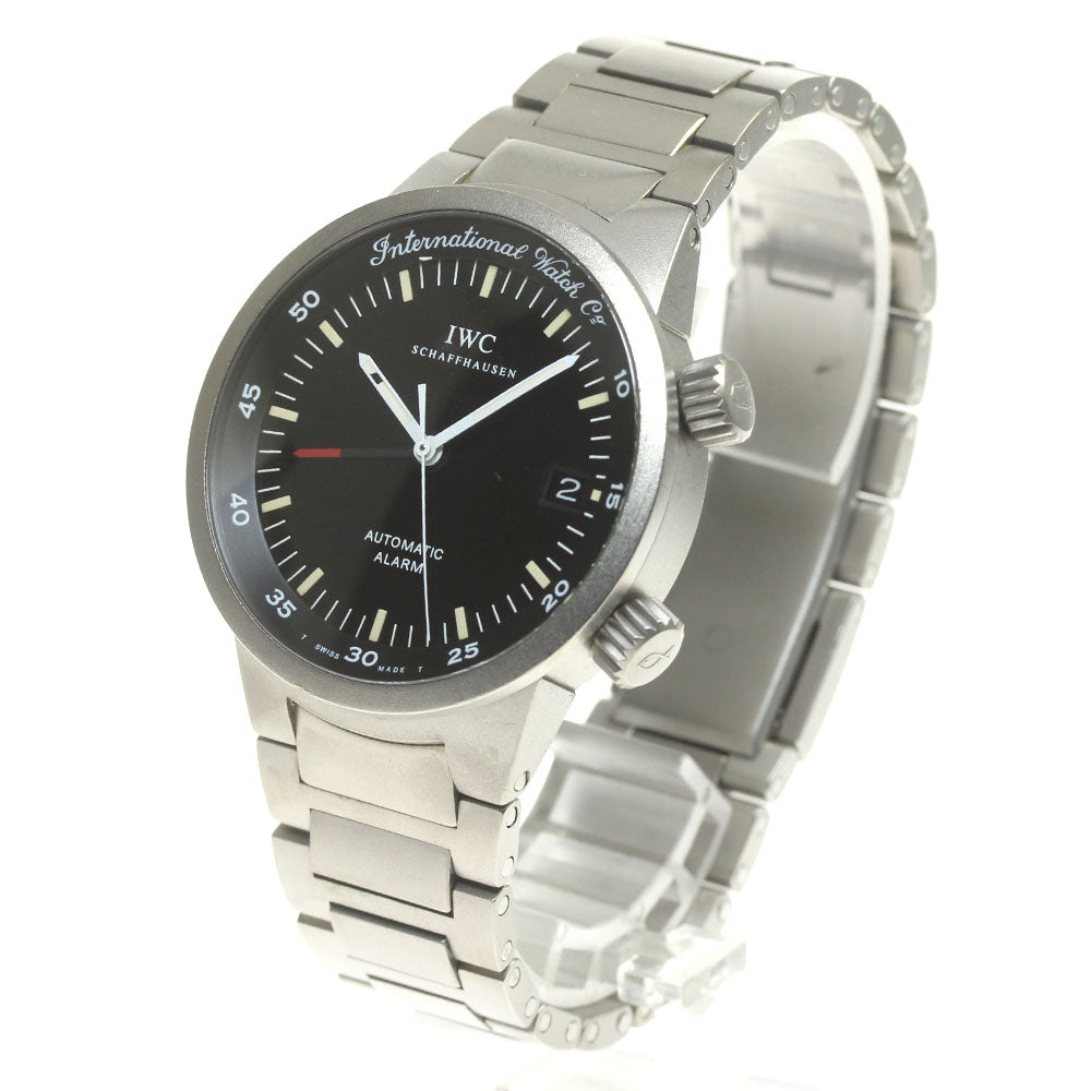IWC SCHAFFHAUSEN GST alarm IW353701 Date black Dial Automatic Men's Watch_865334