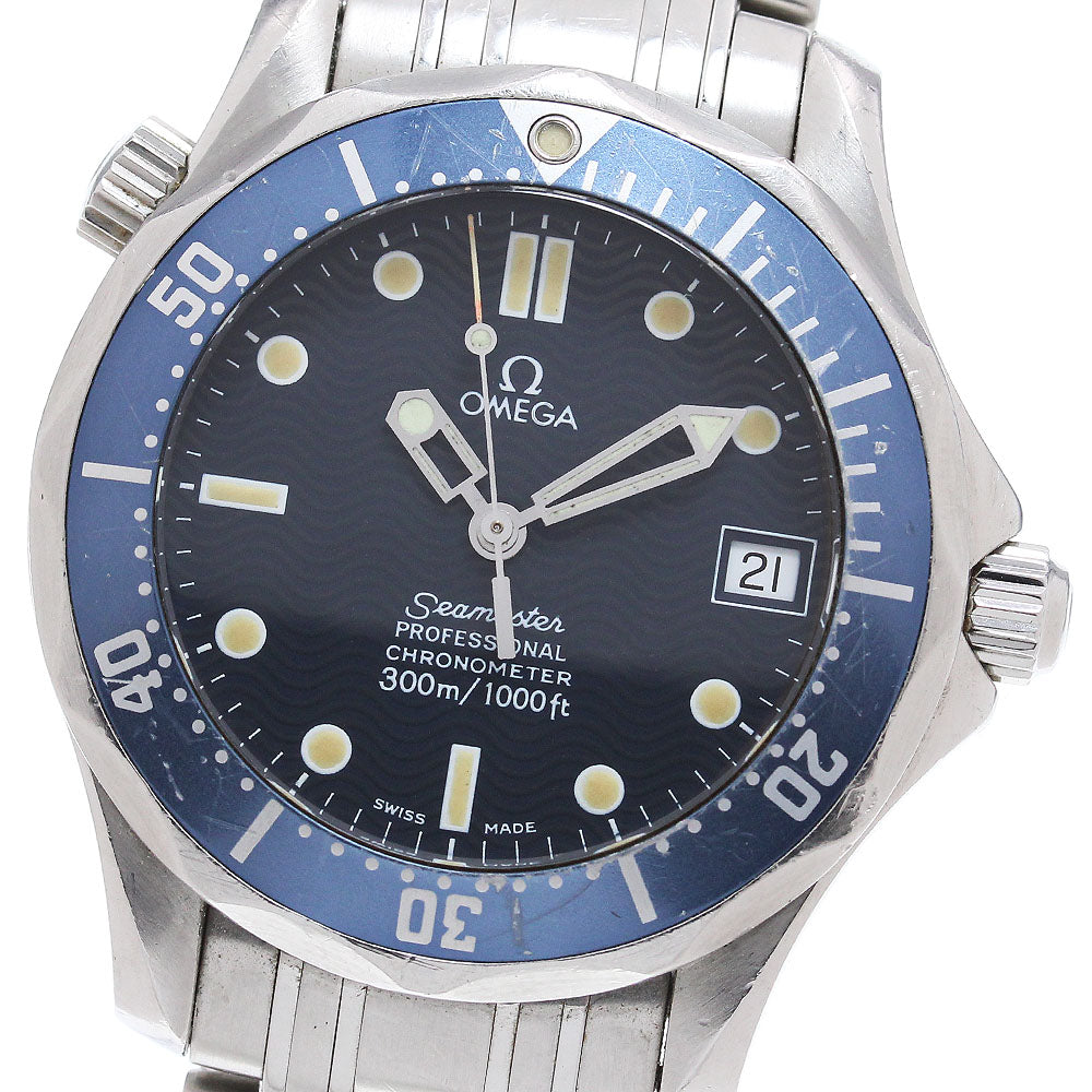 OMEGA Seamaster 300 2551.80 Date Navy Dial Automatic Boy's Watch_865341