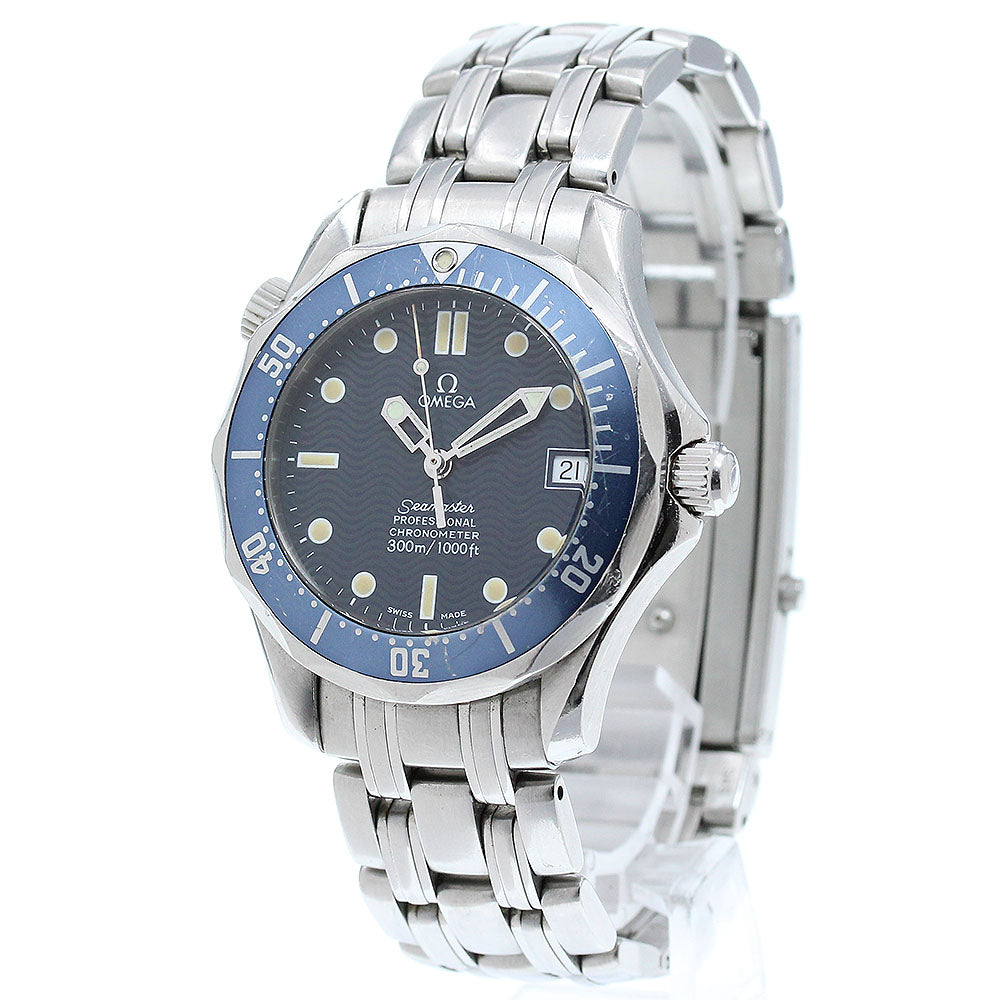 OMEGA Seamaster 300 2551.80 Date Navy Dial Automatic Boy's Watch_865341