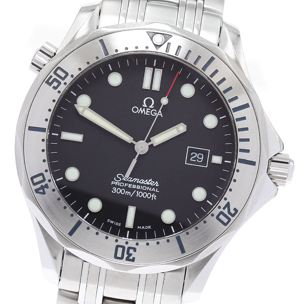 OMEGA Seamaster300 2261.50 Date black Dial Quartz Men's Watch_865352