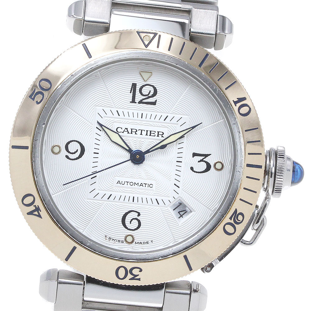 CARTIER Pasha 38mm W31035T6 Silver Dial Automatic Men's Watch_865357