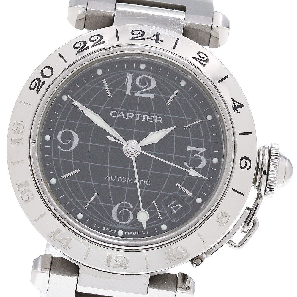 CARTIER Pasha C Meridian W31079M7 Date black Dial Automatic Boy's Watch_865366