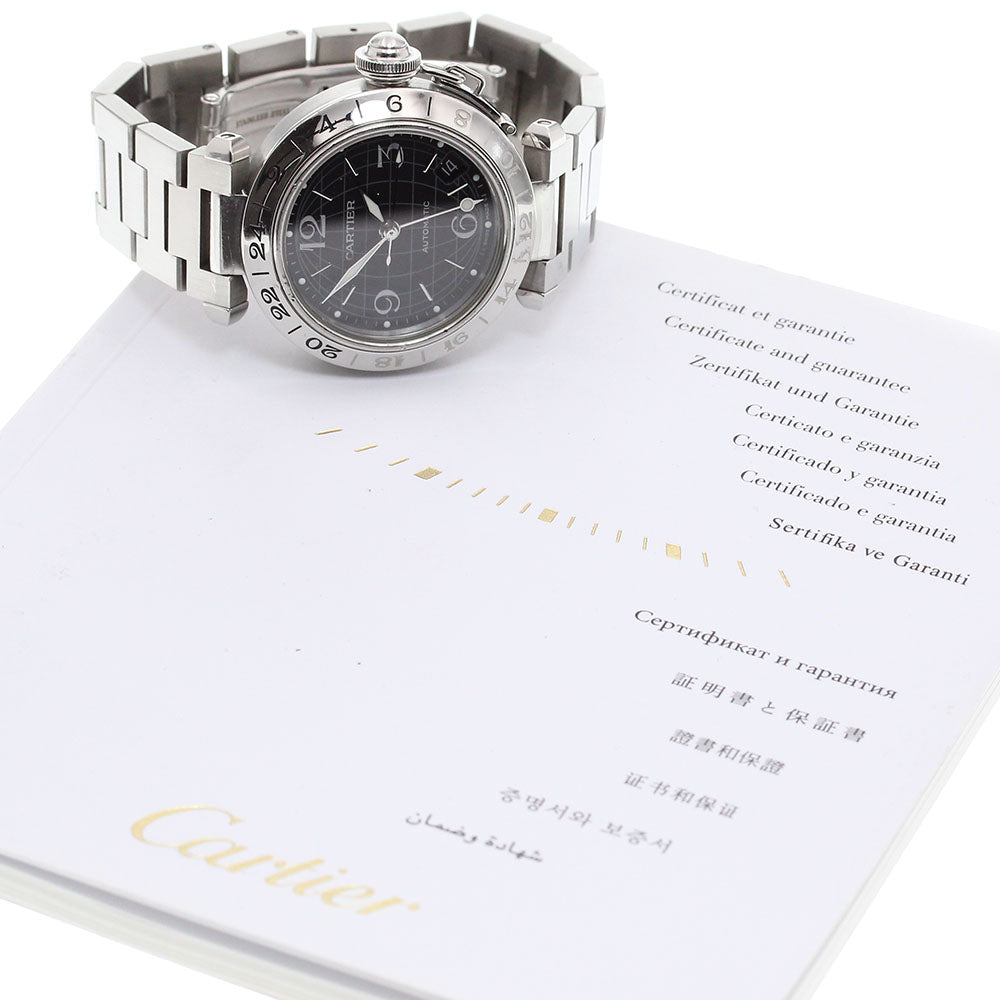 CARTIER Pasha C Meridian W31079M7 Date black Dial Automatic Boy's Watch_865366