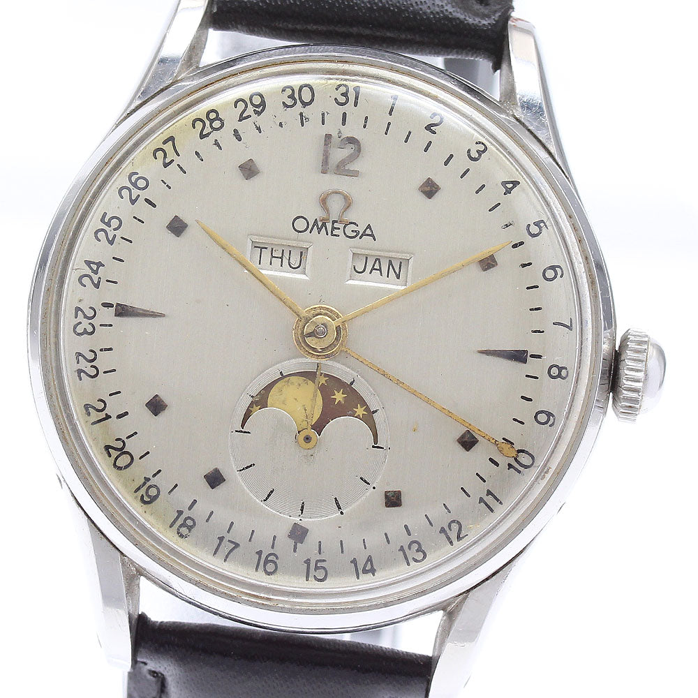 OMEGA Cal.381 Triple calendar moon phase Hand Winding Men's Watch_865368