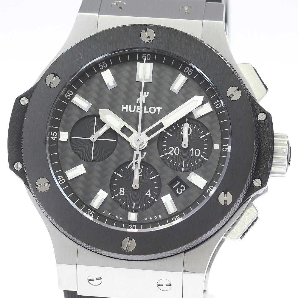 HUBLOT Big bang steel ceramic 301.SM.1770.RX Chronograph black Dial Automatic Men's Watch_865394