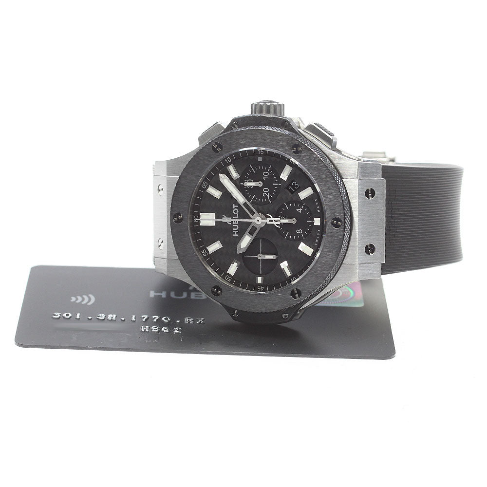 HUBLOT Big bang steel ceramic 301.SM.1770.RX Chronograph black Dial Automatic Men's Watch_865394