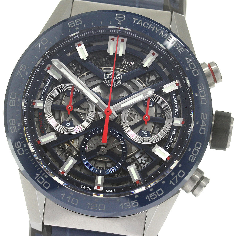 TAG HEUER Carrera Caliber Heuer 02 CBG2011-0 Chronograph skeleton Dial Automatic Men's Watch_865396