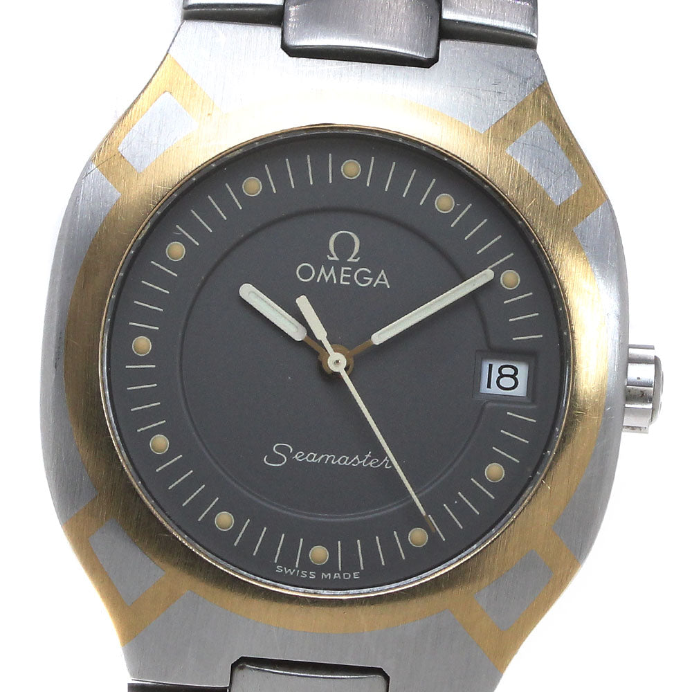 OMEGA Seamaster Polaris Date Gray Dial Quartz Men's Watch_865402