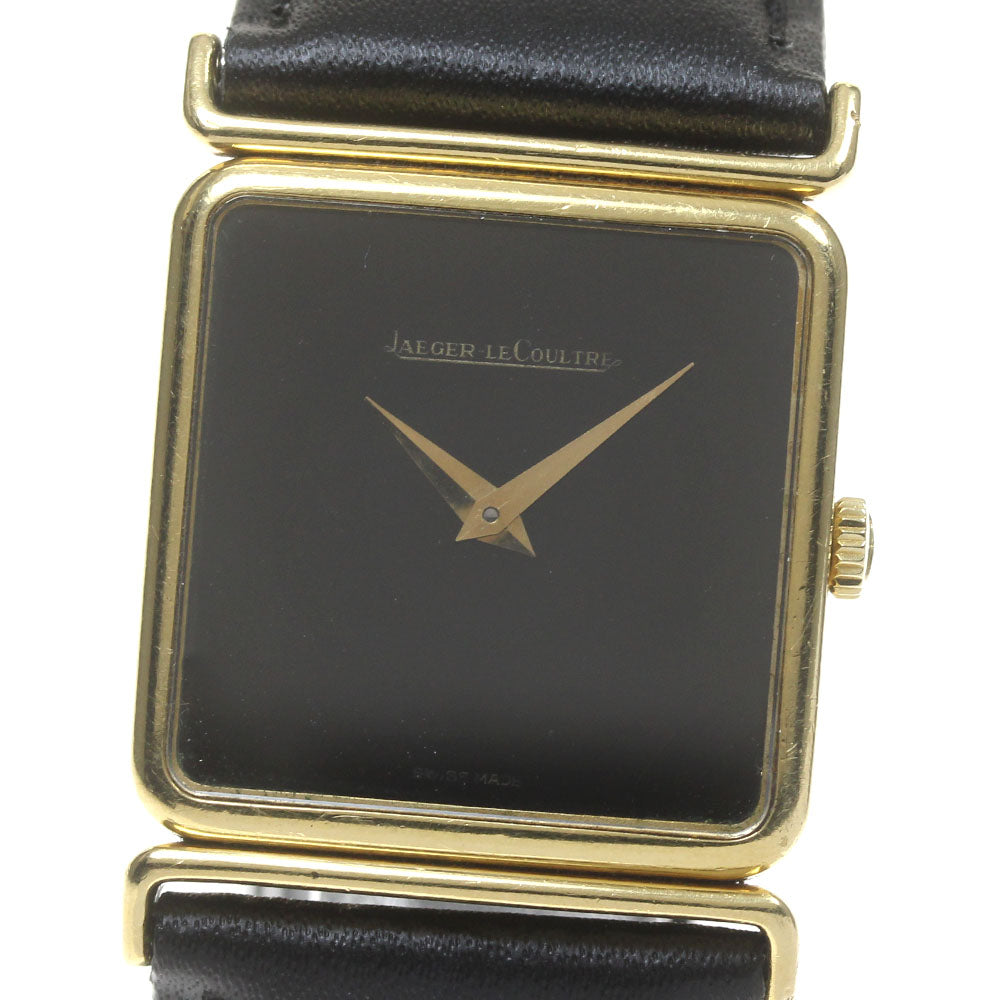 JAEGER-LECOULTRE 9117.21 K18YG cal.818/3 black Dial Hand Winding Men's_865405
