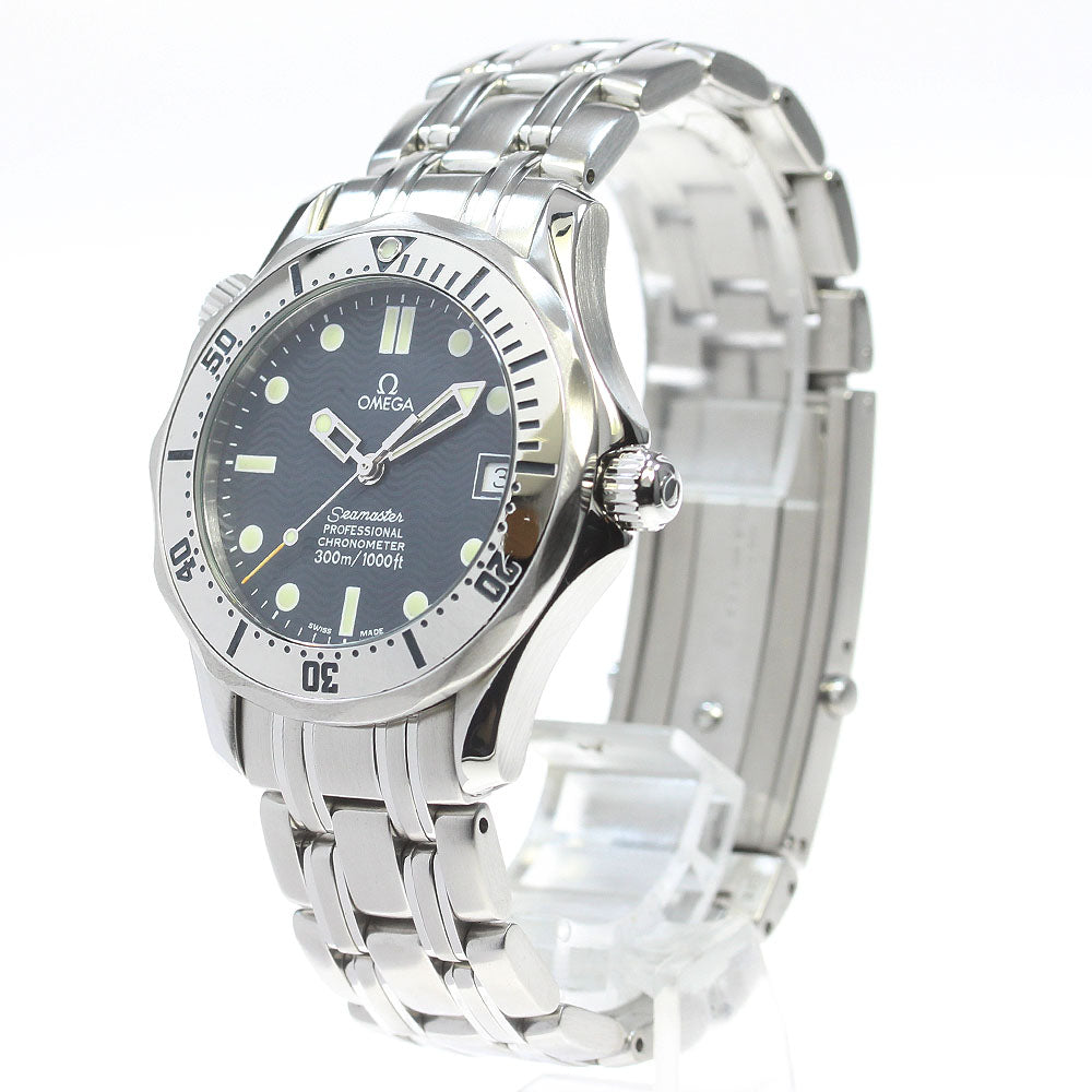 OMEGA Seamaster300 2552.80 Date Navy Dial Automatic Boy's Watch_865409