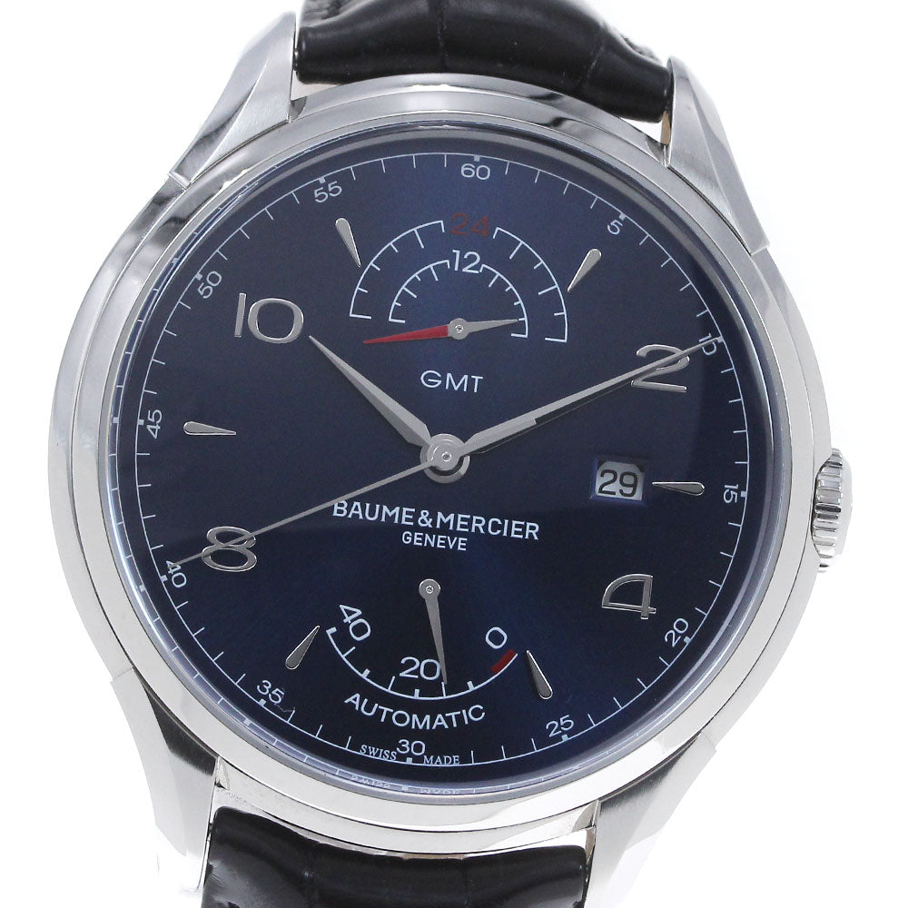 Baume & Mercier Clifton GMT MOA10422 Date Nlue Dial Automatic Men's Watch_865880