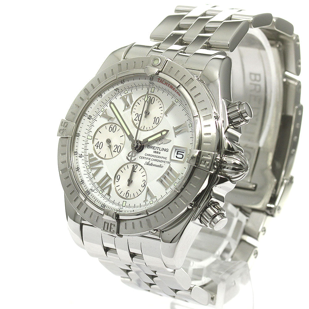 BREITLING Chronomat Evolution A13356 Date white Dial Automatic Men's_865966