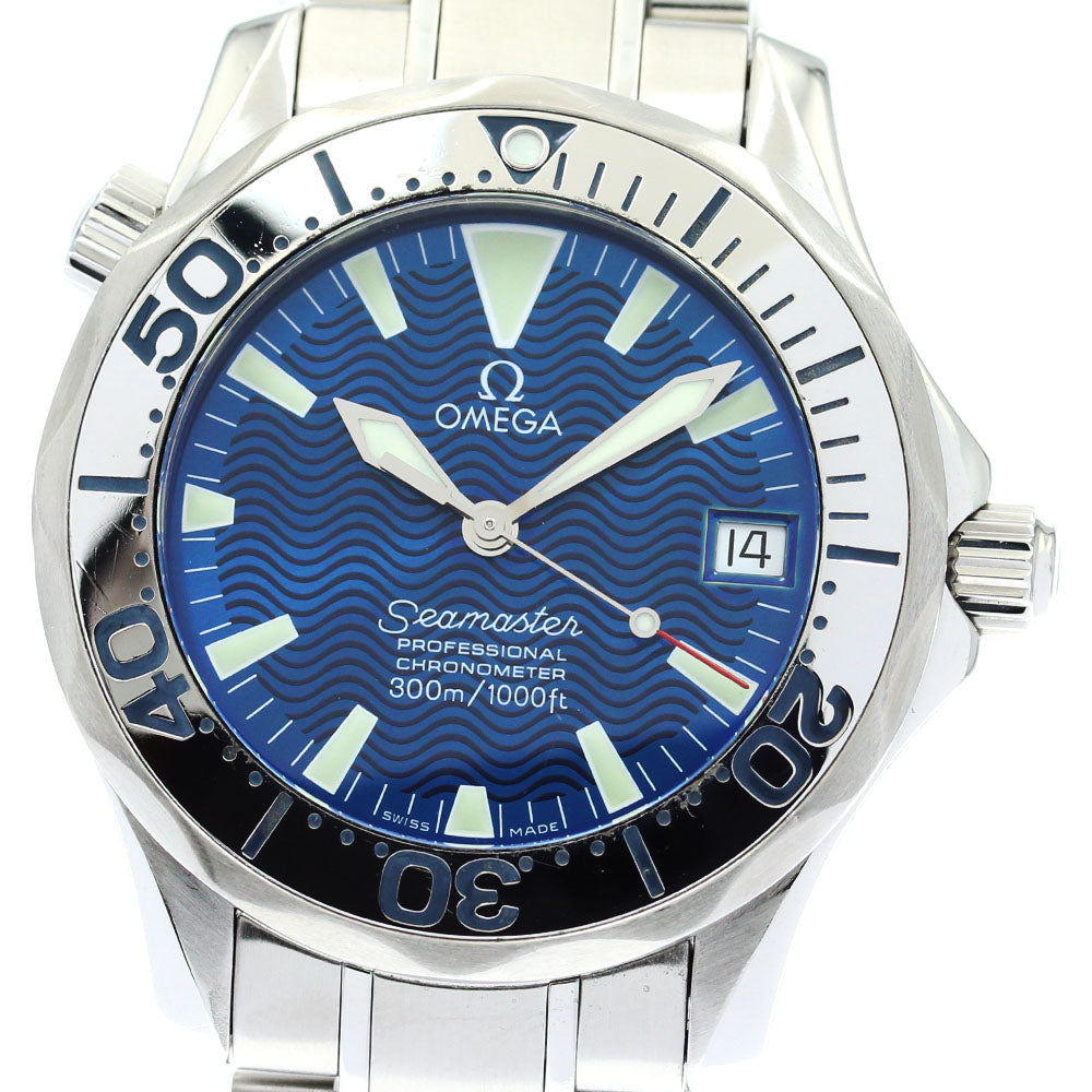 OMEGA Seamaster300 2253.80 Date blue Dial Automatic Boy's Watch_865970