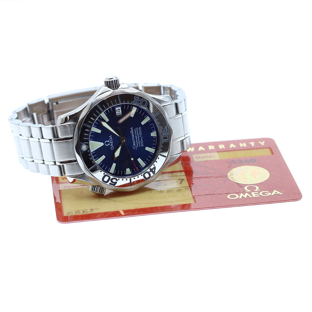 OMEGA Seamaster300 2253.80 Date blue Dial Automatic Boy's Watch_865970