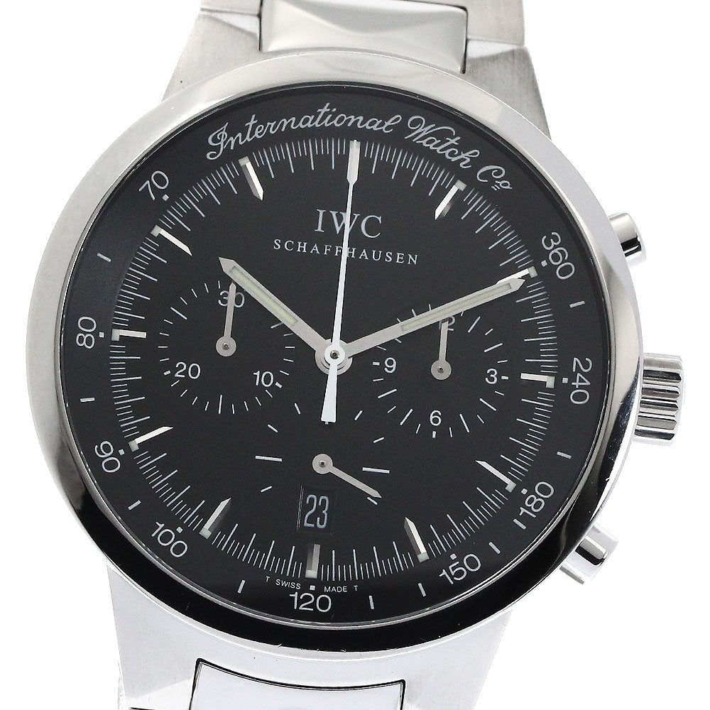 IWC SCHAFFHAUSEN GST IW372702 Chronograph black Dial Quartz Men's Watch_865980